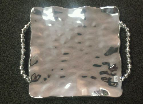 Beatriz ball vento square tray with pearl handles