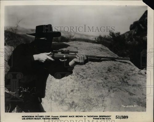 1951 Press Photo Johnny Mac Brown in Montana Desperado - cvp99793, US $18.88, image 1