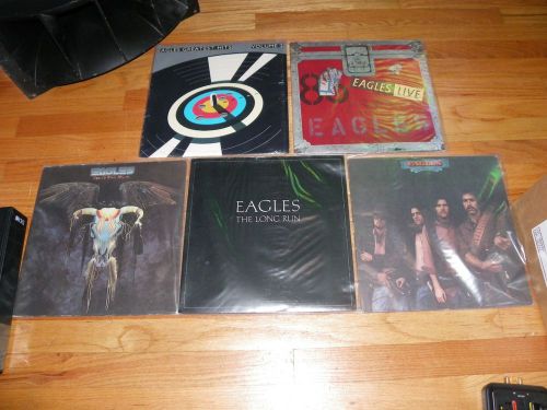 5 Record Eagles LP Lot w/ Live, Greatest Hits, Desperado, Long Run, One Nights, US $35.00, image 2