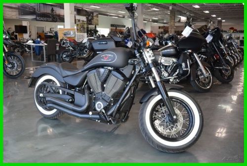 2015 Victory High-Ball Suede Black With Silver Pinstripes