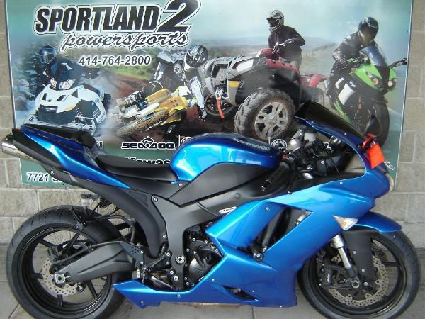 2008 kawasaki ninja zx-6r  sportbike 