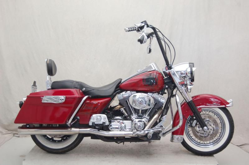 2004 Harley Davidson FLHR Roadking Red With Skulls 14544A