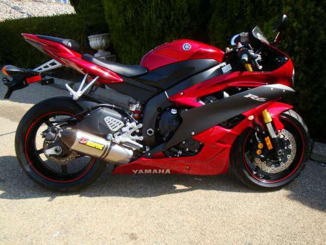 2007 yamaha yzf-r6  sportbike 