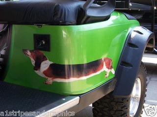 EZGO Club Car Yamaha beagle Decal Decals Go golf Cart graphics Window Decal