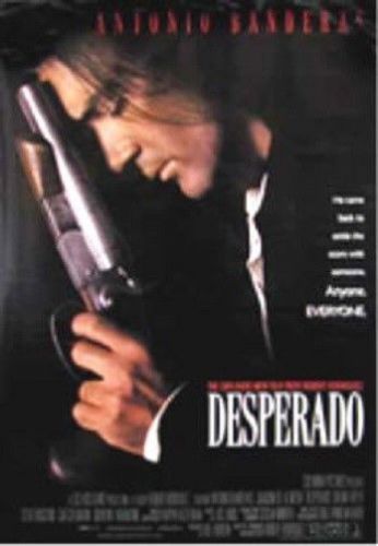 DESPERADO ORIGINAL ROLLED 2/S MOVIE POSTER 1995 DOUBLE SIDED