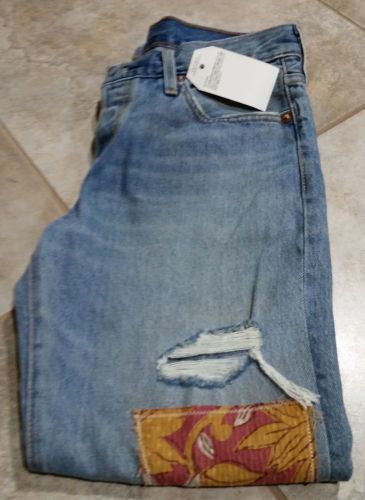 Levis 501 CT Ripped and Repaired Desperado Patched Boyfriend Jeans, 25 x 32  NEW, US $46.99, image 6