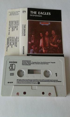 Music cassette tape album.  rock,  the eagles,  desperado