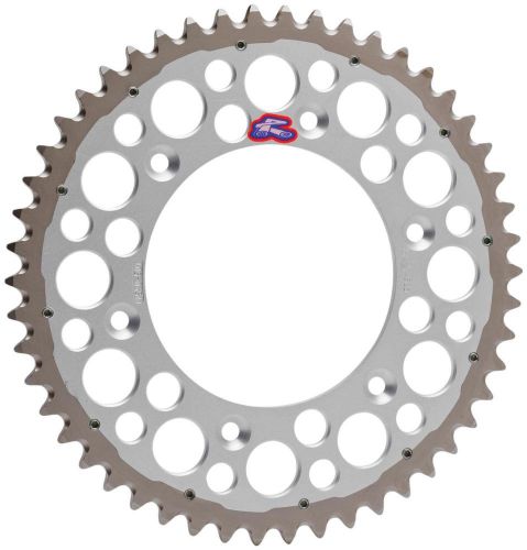 Renthal Grooved Twinring Rear Sprocket 50T Silver For 2003-2008 Husaberg FE 650E