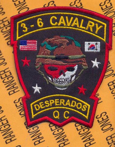 Us army hht 3rd sq 6th air cavalry regiment desperados pocket patch