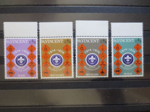 St. vincent 1974 #385-388 xf mnh stamps set