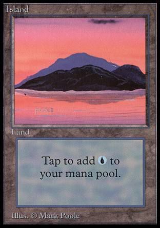 Island (C) - Dark Purple X1 (Beta) MTG (PLD) *CCGHouse* Magic