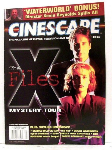 &#034;cinescape&#034; movie/tv magazine august 1995 the x-files, waterworld, desperado