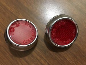 Vintage hodaka motorcycle rear reflector set 929472 (red) ace 100