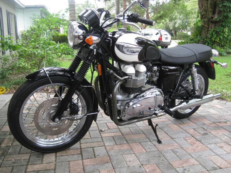2007 Triumph Bonneville T100 LOW MILES NO RESERVE, US $3,700.00, image 14