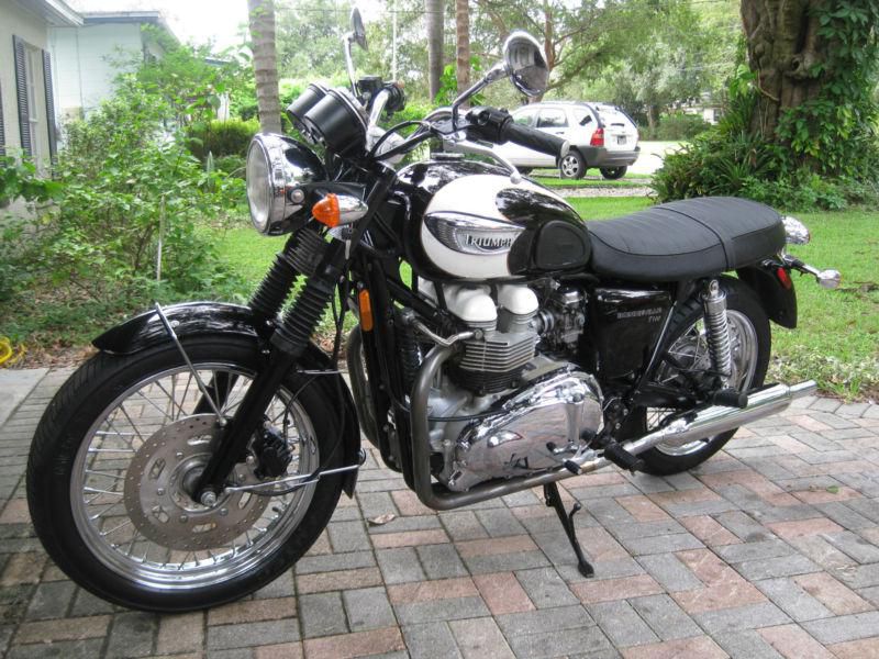 2007 Triumph Bonneville T100 LOW MILES NO RESERVE, US $3,700.00, image 15