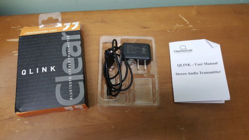 QLINK CLEAR BLUETOOTH STEREO TRANSMITTER OEM CHARGING CABLE ONLY NO TRANSMITTER