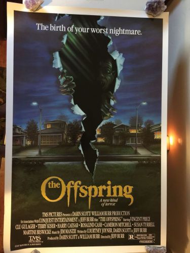 The offspring (1987) vincent price horror one sheet -- free shipping