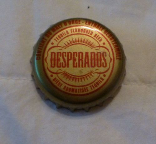 DESPERADOS "GOLD"  BEER BOTTLE CAP, US $2.49, image 1