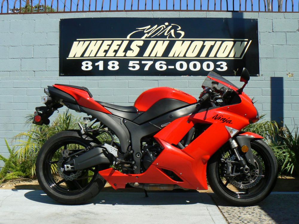 2007 Kawasaki ZX6 Sportbike 