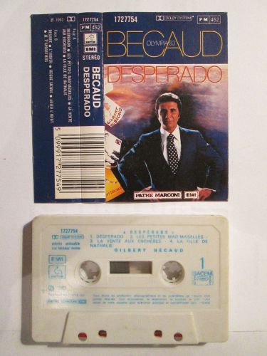 Gilbert becaud - desperado..france cassette... free shipping!!!