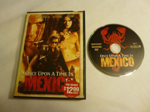 Once upon a time in mexico dvd antonio banderas, salma hayek, johnny depp, will