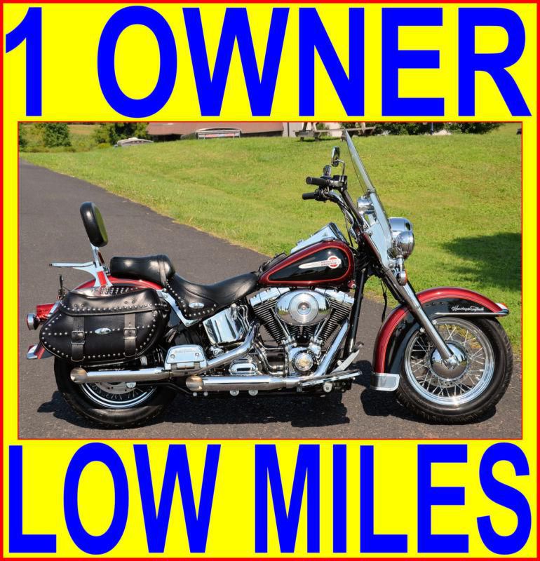 2002 harley davidson heritage softail classic flstc many extras! 7k! one owner!