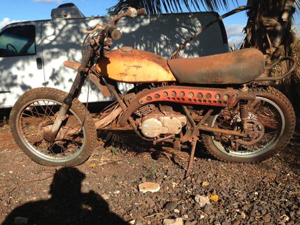 Vintage dirt bike kawasaki [phone removed]