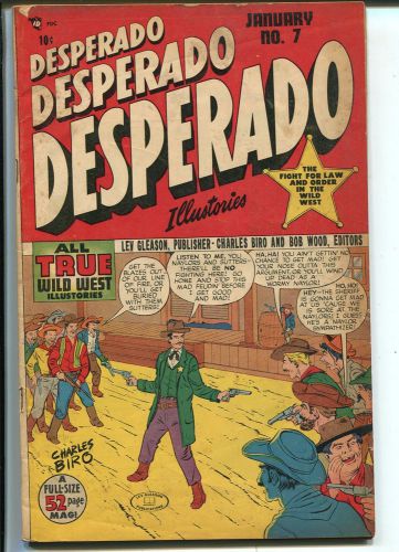Desperado #7 1949-Lev Gleason-heavy violence-Fred Gardineer art-G