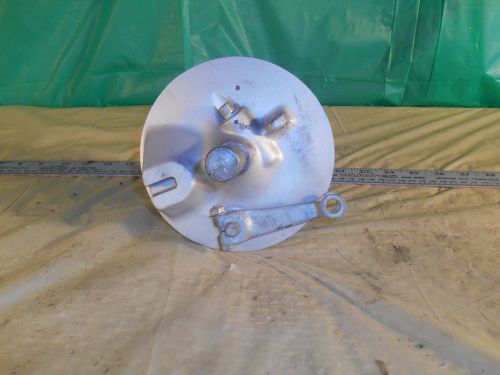 1974 74 HODAKA WOMBAT 125 FRONT BRAKE PLATE WITH SHOES &amp; AXLE BOLT