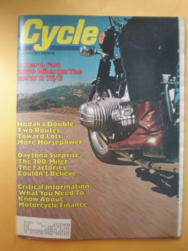 Cycle magazine june 1972- bmw r 75 / 5, hodaka double