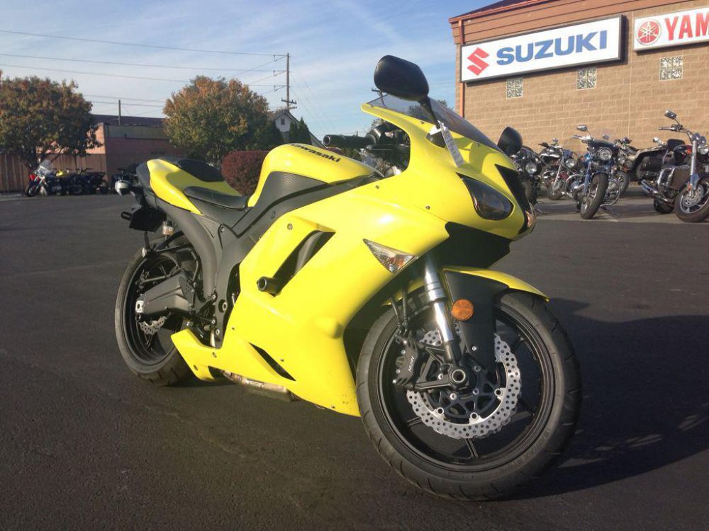 2008 kawasaki ninja zx-6r  sportbike 