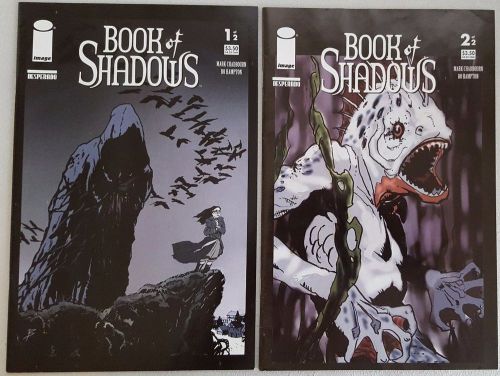 Complete comic set: book of shadows #1-2 image comics desperado bo hampton