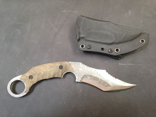 Kiku matsuda desperado karambit custom fixed blade knife