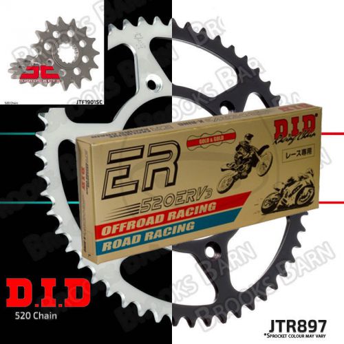 Husaberg FE570 2009-12 DID 520 ERV3 Gold X-Ring Chain & JT sprockets (13/52T), US $, image 1