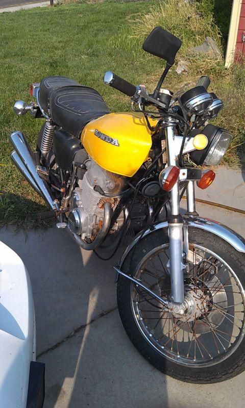 1978 honda cb750k fourk 4k series yellow motorcycle, auto, project bike,