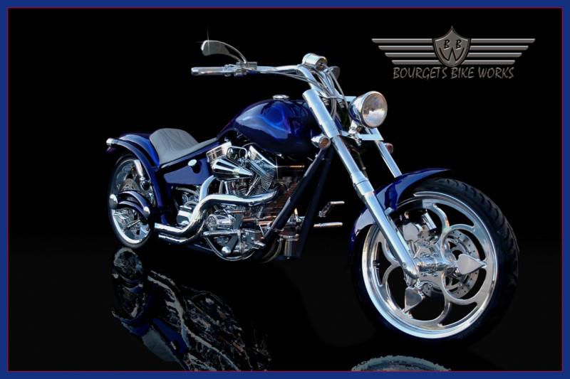 2004 Custom Bourget Black Jack Ace Chopper Motorcycle