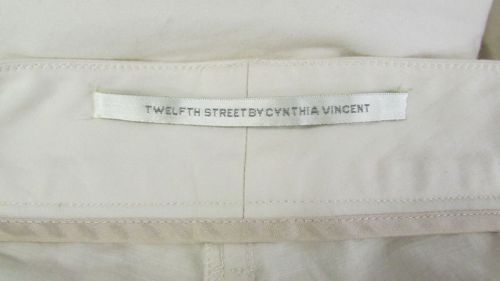 Twelfth Street by Cynthia Vincent Cream Straight Leg Pants 10, US $32, image 4
