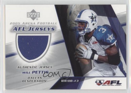 2005 Upper Deck Arena Football AFL Jerseys #WP-J Will Pettis Dallas Desperados, US $16.74, image 1