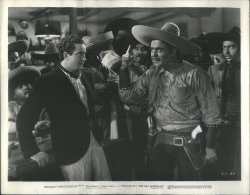 1936 Press Photo The Gay Desperado Film Actors Martini Carrillo Bar Scene