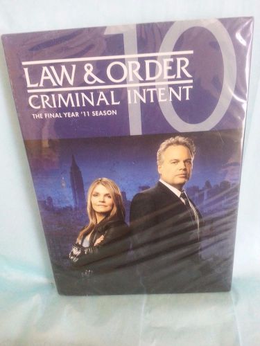 Law &amp; Order: Criminal Intent - The Final Year 10 (DVD, NEW, Vincent D&#039;Onofrio)