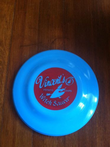 Vintage Vincent&#039;s Potato Chips Witch Saucer Frisbee