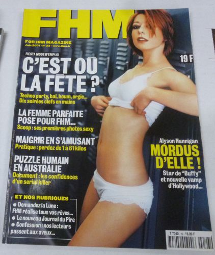 FHM International Magazine Alyson Hannigan June 2001 NO ML 102613R1