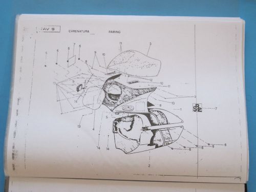 BIMOTA SB2 SUZUKI /PARTS LISTS/DRAWINGS/PART NUMBERS ETC COPY FOR OWNERS/RESTORE