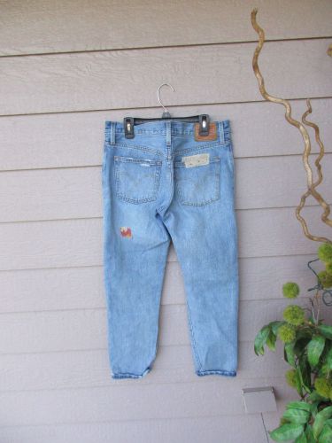 $128 LEVI'S 501 CT Ripped & Repaired Desperado Patched Boyfriend Jeans 27X28, US $49.99, image 4