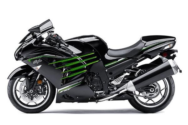 2013 Kawasaki Ninja Zx-14r Black-Green Sportbike 