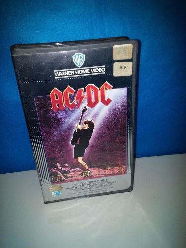 AC/DC beta tape &#034; let there be rock &#034; EUC with clamshell