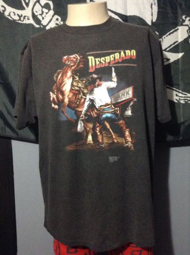 Vtg 80s Desperado Rider 3D Emblem T-shirt, image 1