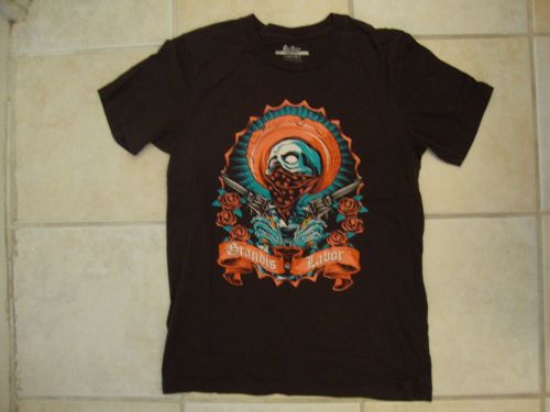 Threadless Grandis Labor II Clothing Design Desperado Skull Brown T Shirt S, US $170, image 3