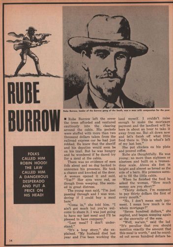 Rube Burrow* -Desperado or Robin Hood?+Bunyan,Carter,Cain,Henry Hilton, Hood
