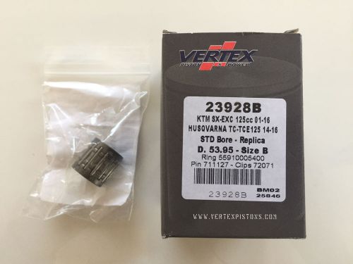 Vertex Piston Kit NEEDLE BEARING KTM SX EXC125 01-16,HUSABERG TE125 12-16 23928B